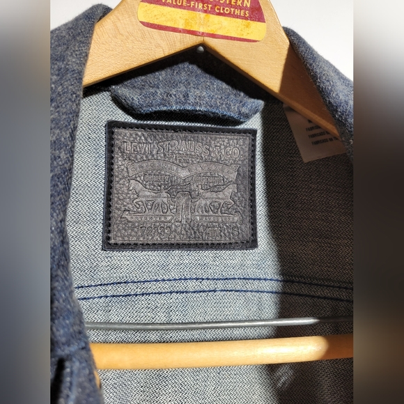 Levi's slim denim trucker jacket dark blue - Picture 5 of 7